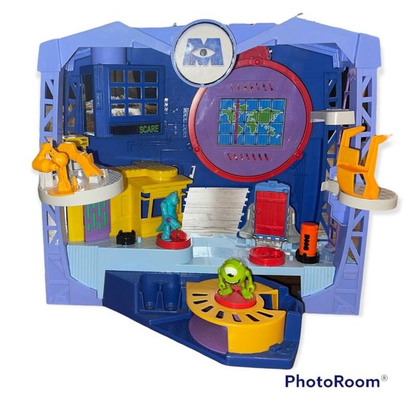 Monsters Inc Imaginext Scare Floor Play set Disney Sully Mike Figures Door